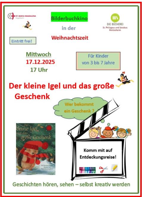 Bilderbuchkino in der Weihnachtszeit (c) KÖB Heidesheim