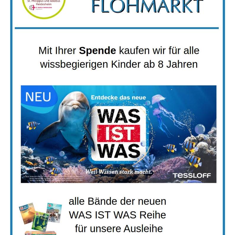 Plakat: Bücherflohmarkt anlaässlich des ökumenischen Sommerfestes 2025