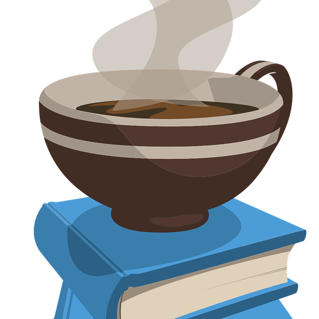 Buch-Kaffee-Illustration