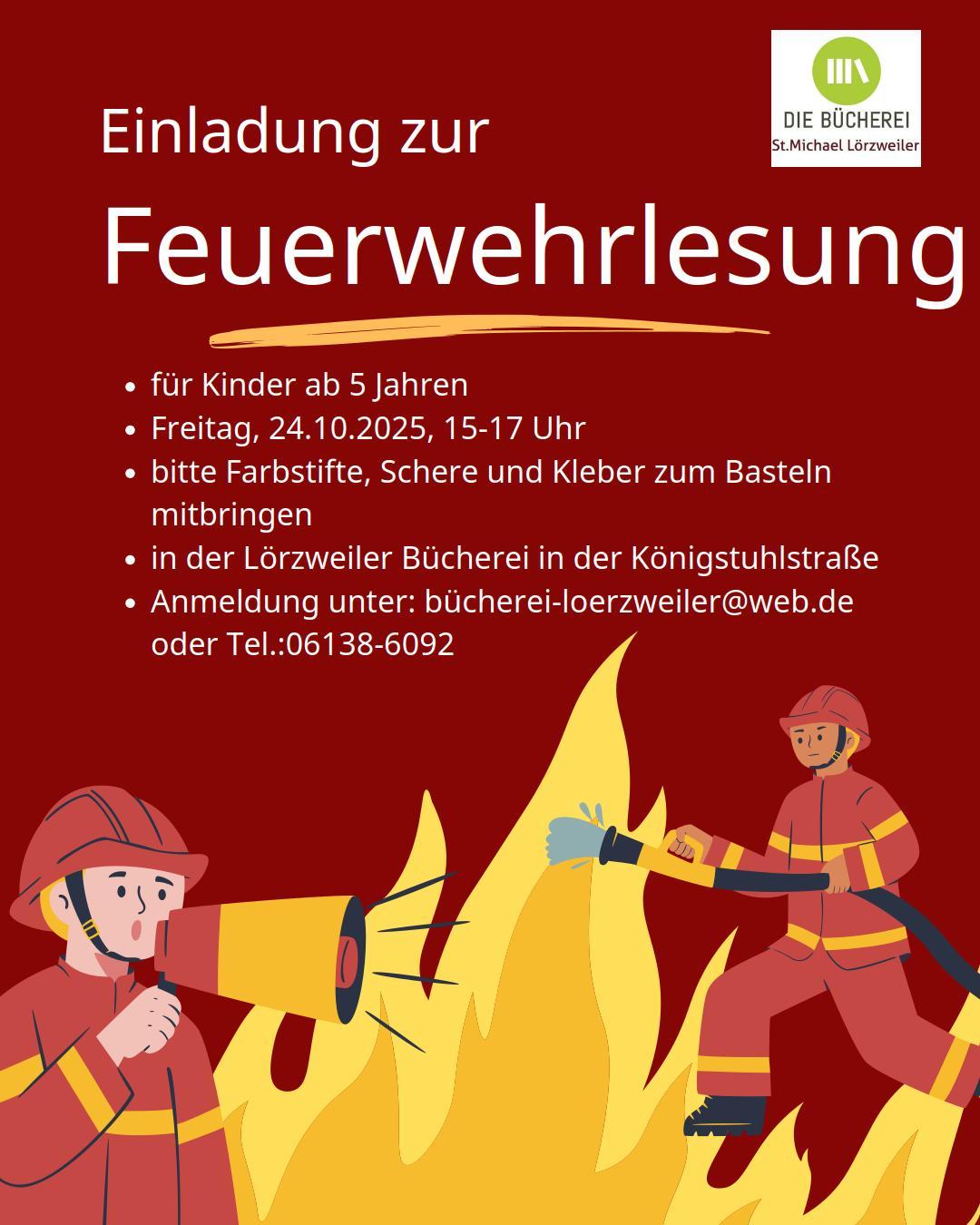 Einladung zur Feuerwehrlesung