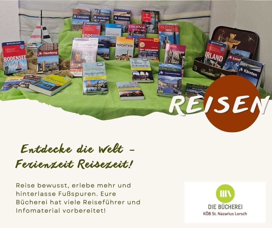 Reiselust Ferienzeit (c) KÖB Lorsch/canva.com