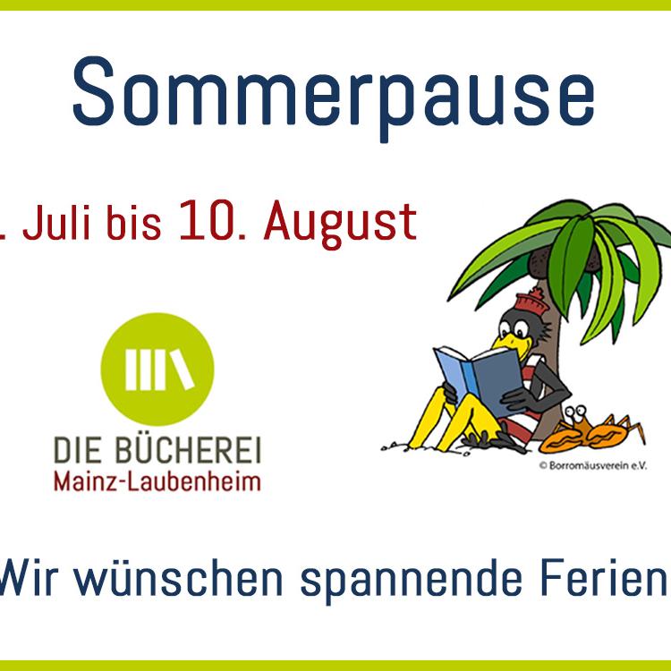 Die Bücherei Mainz-Laubenheim Sommerpause 2025