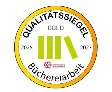 Qualitätssiegel in Gold (c) Fachstelle für Büchereiarbeit im Bistum Mainz