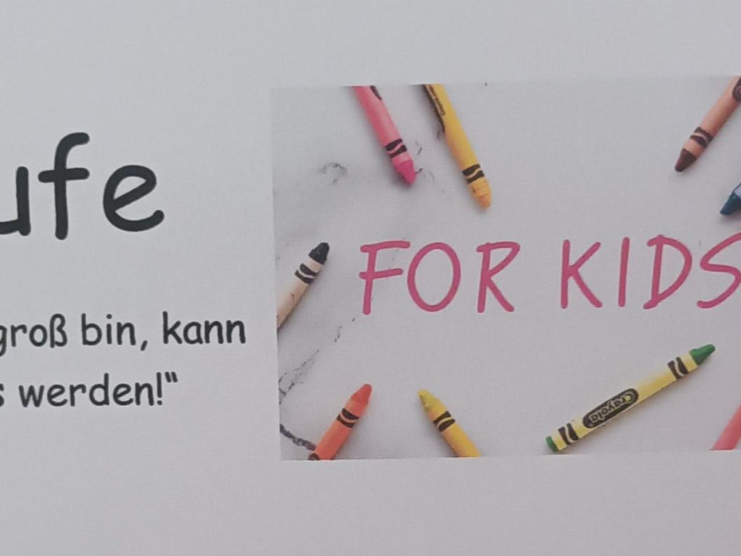 Kleines Bild mit dem Text Berufe for Kids - Wenn ich groß bin, werde ich ...