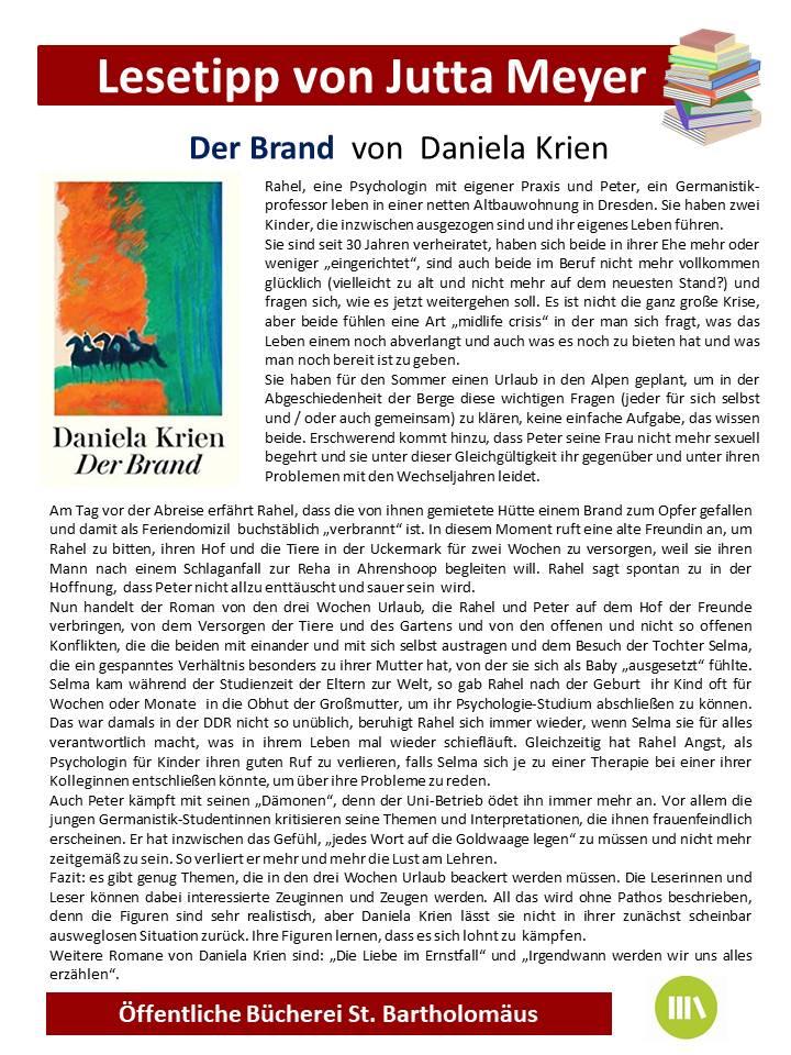 Buchempfehlung_Der Brand (c) Gabi Fries