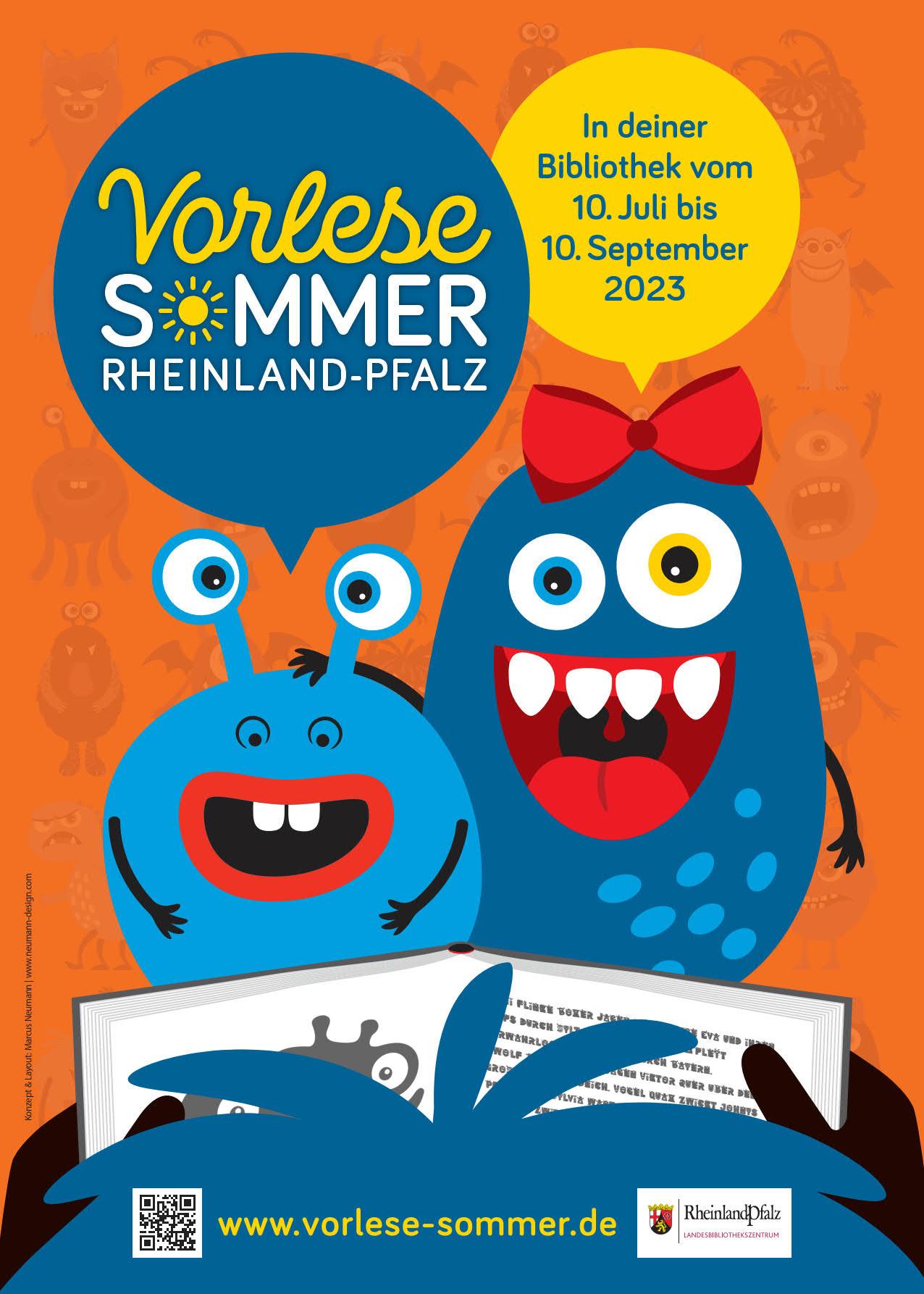 Plakat Vorlese-Sommer (c) Vorlese-Sommer Rheinland-Pfalz; Neumann-Design