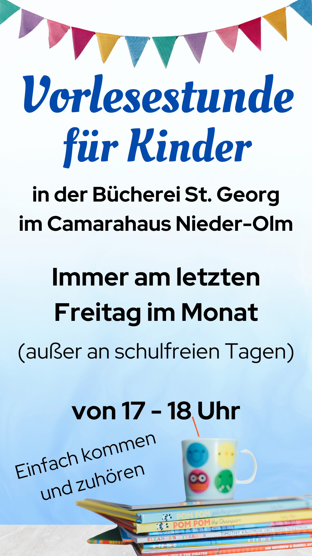KÖB Nieder-Olm Vorlesestunde für Kinder (c) Canva