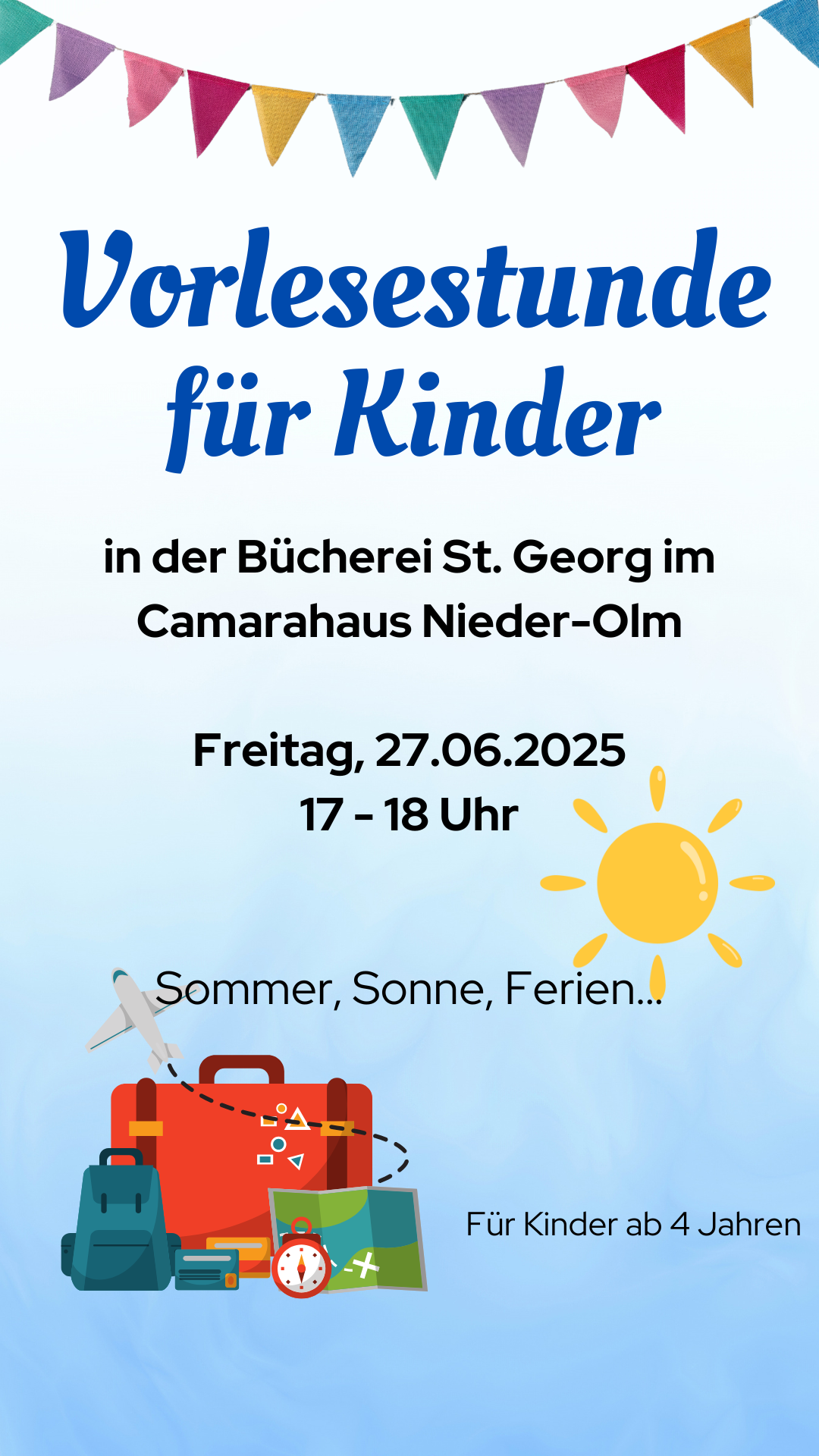 Vorlesestunde in Juni (c) Canva