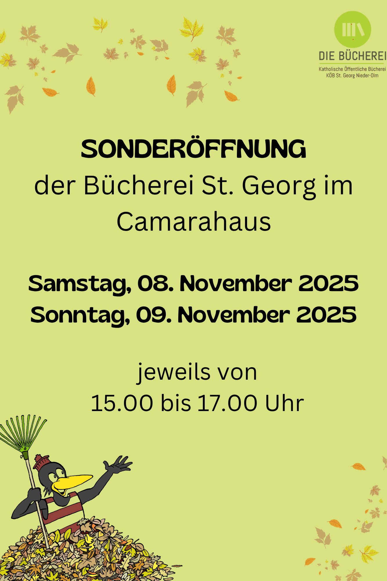 Sonderöffnung zum Buchsonntag