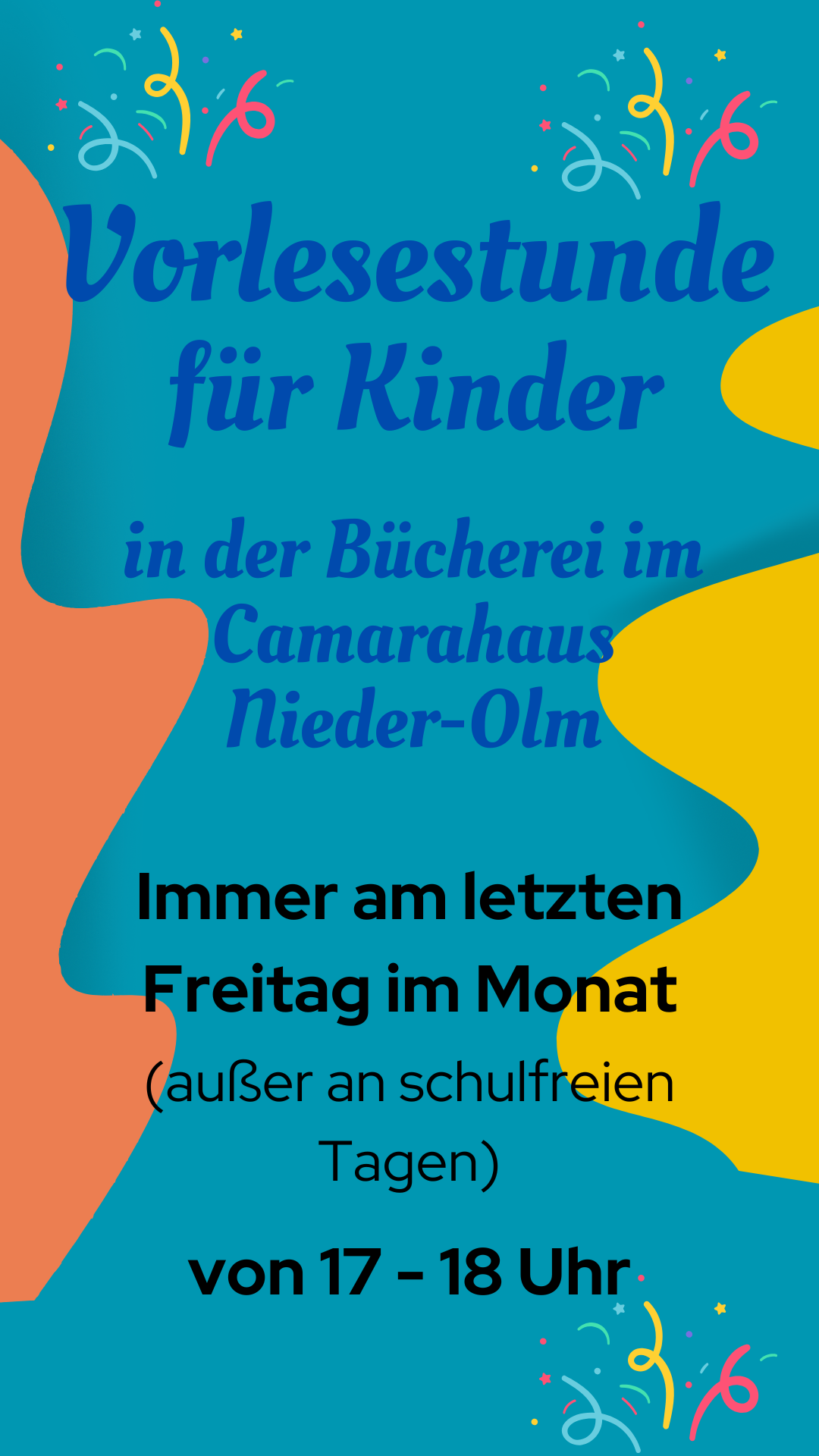 Einladung zur Vorlesestunde für Kinder in der Bücherei Nieder-Olm(1) (c) Canva JG