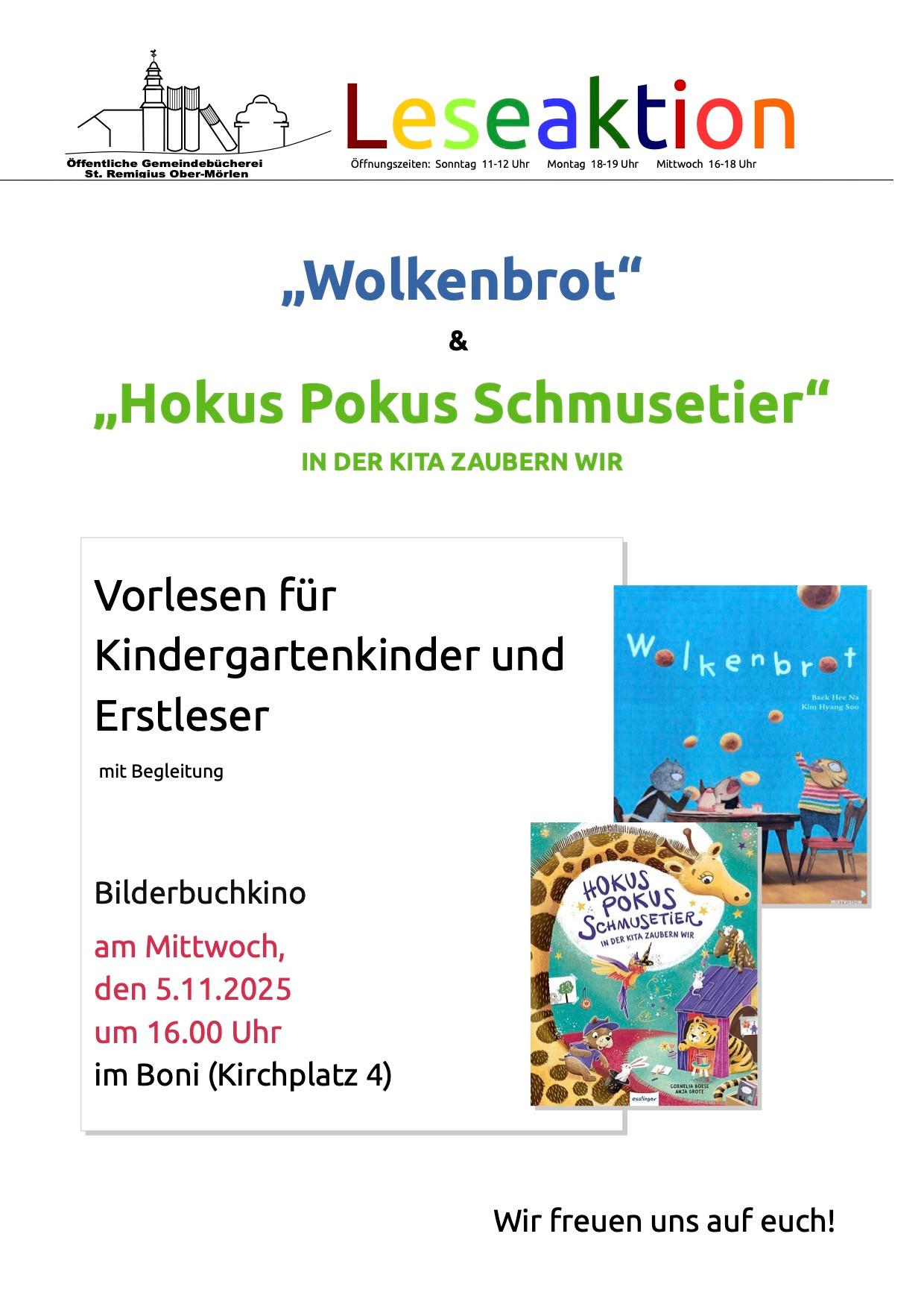 Leseaktion 5.11.2025 Plakat