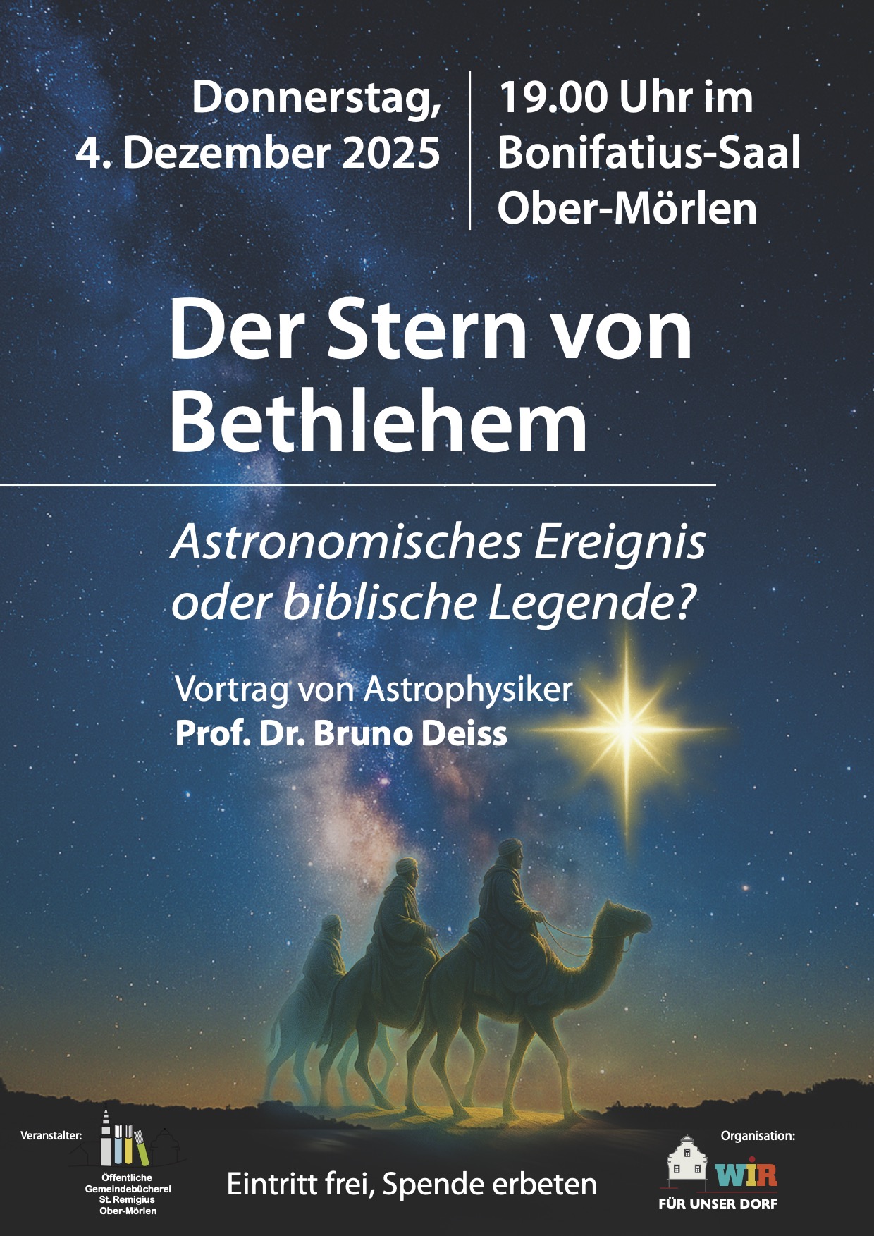 Plakat Sternenvortrag_ (c) Team Wir für unser Dorf