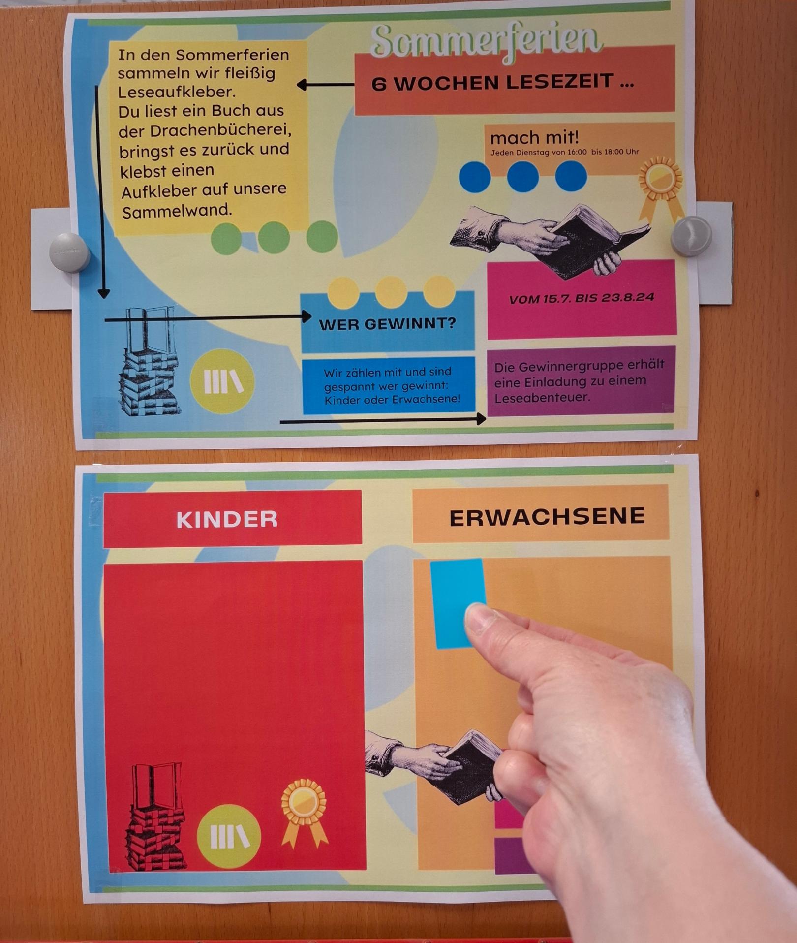 Sommer-Aufklebersammelaktion 2024 (c) Drachenbücherei