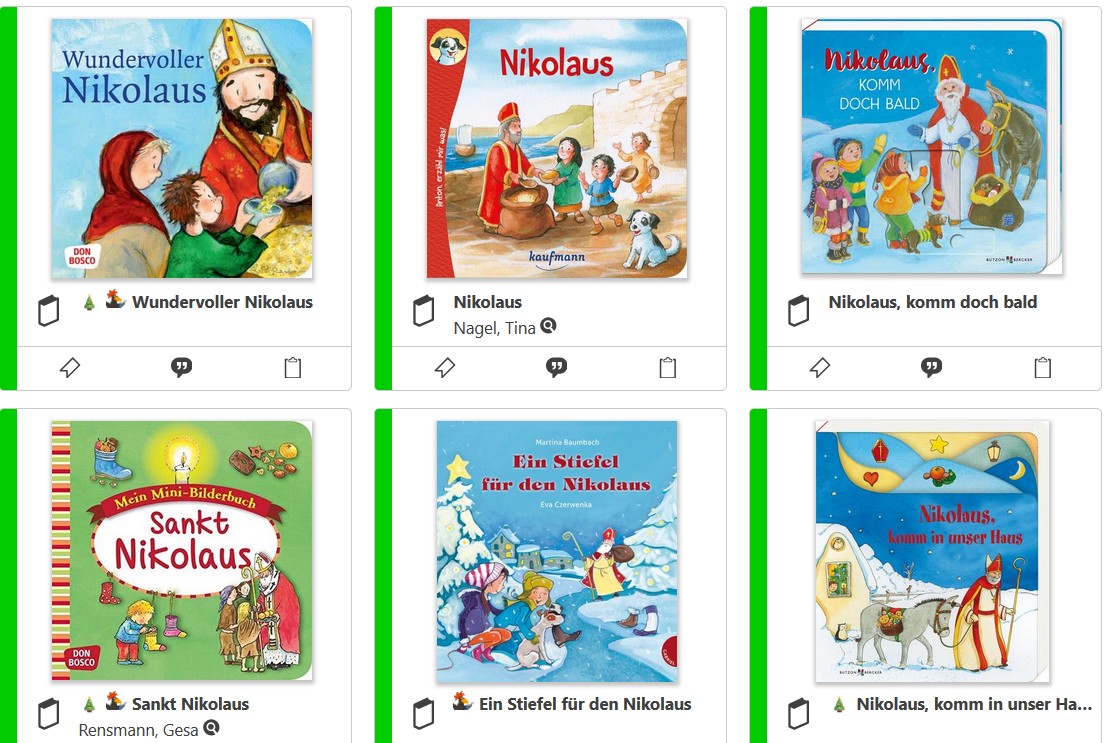 Nikolaus-Bücher-Auswahl (c) Drachenbücherei