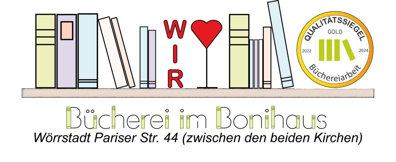Bü Bonihaus_plus Siegel (c) Fachstelle für Büchereiarbeit Mainz und Bücherei im Bonihaus