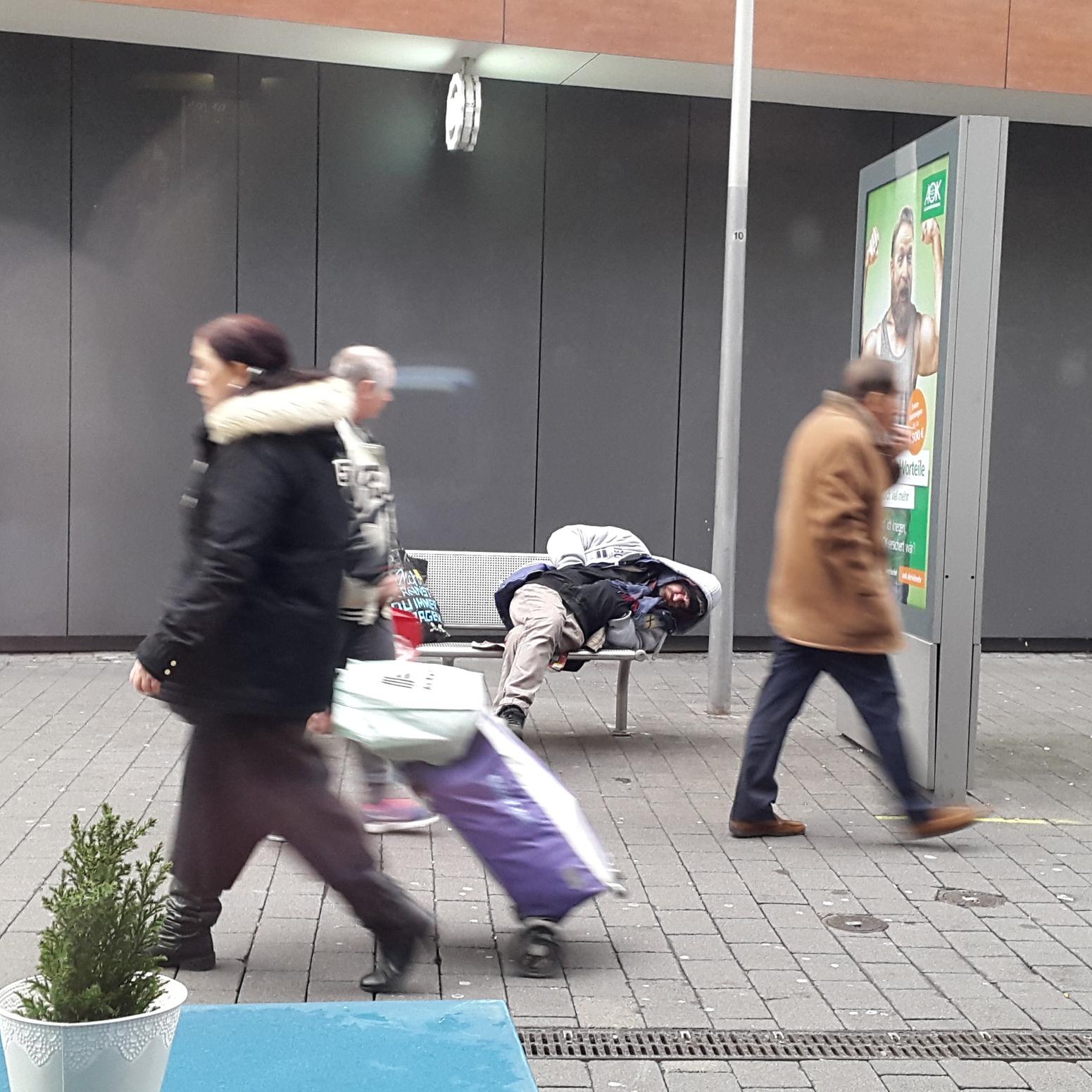 Wohnsitzlos in Mainz - Plakat