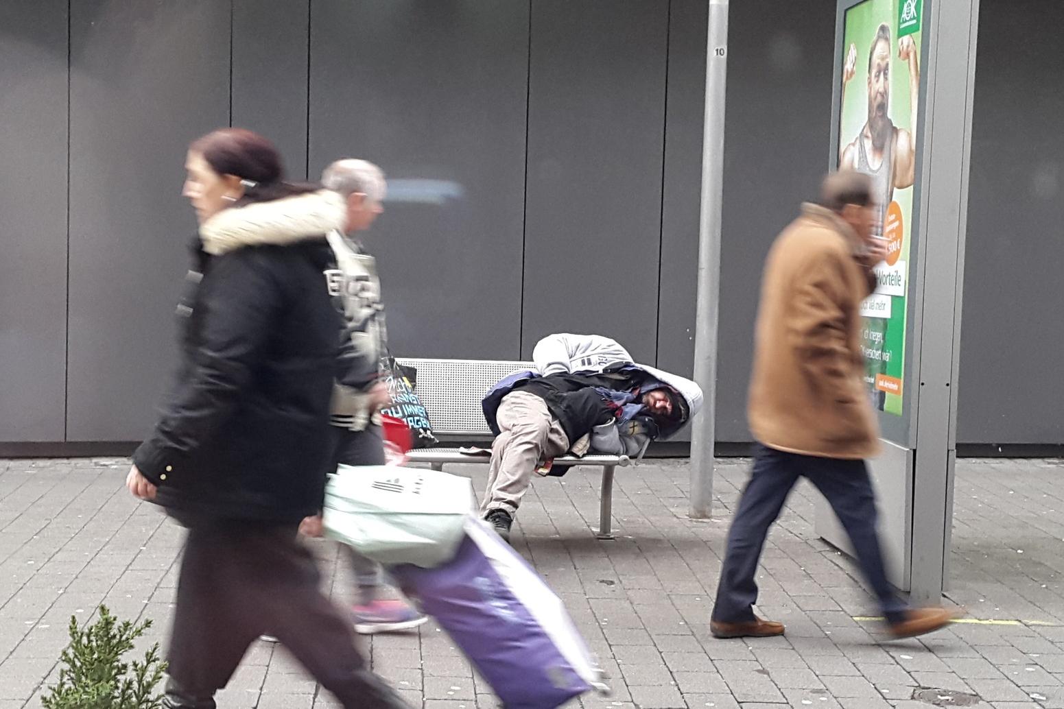 Wohnsitzlos in Mainz - Plakat