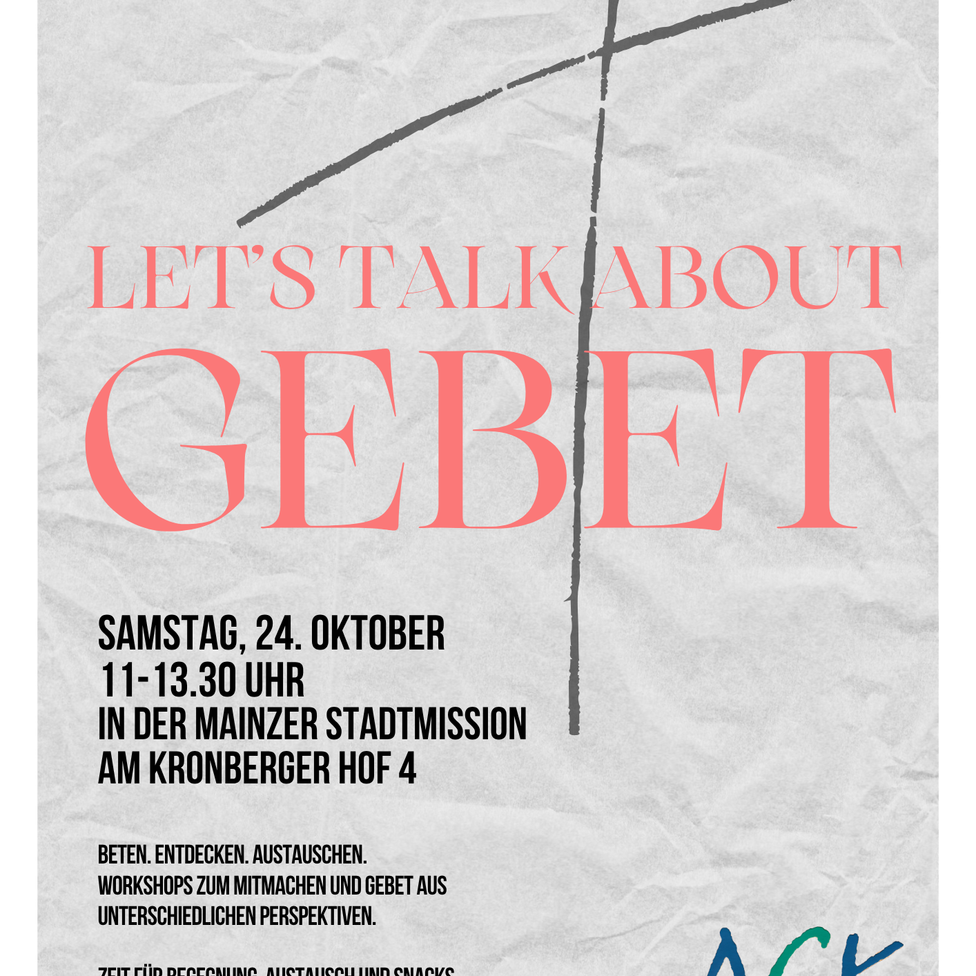 Plakat ACK Studientag Gebet