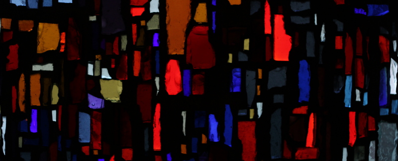 Fenster im Trauerraum von St. Antonius