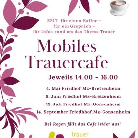 Mobiles Trauercafe 2025 Plakat