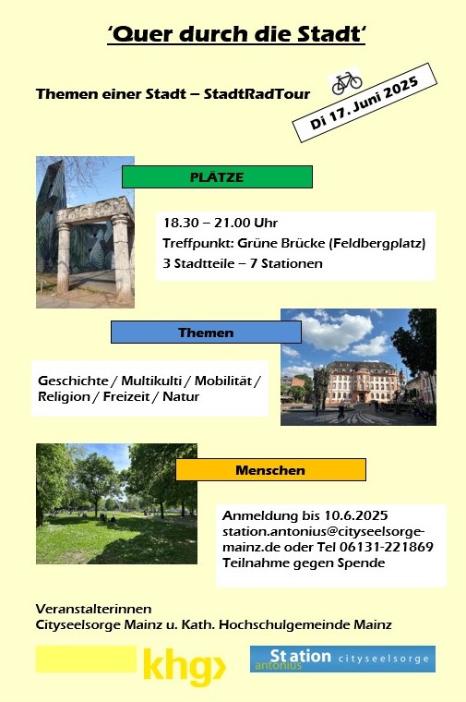 Quer durch die Stadt Plakat