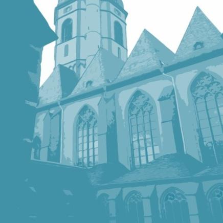 St Stephan in blau