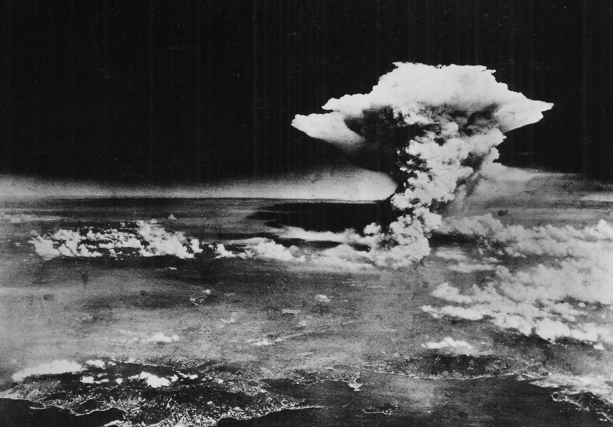 Wolke Atombombe über Hioshima