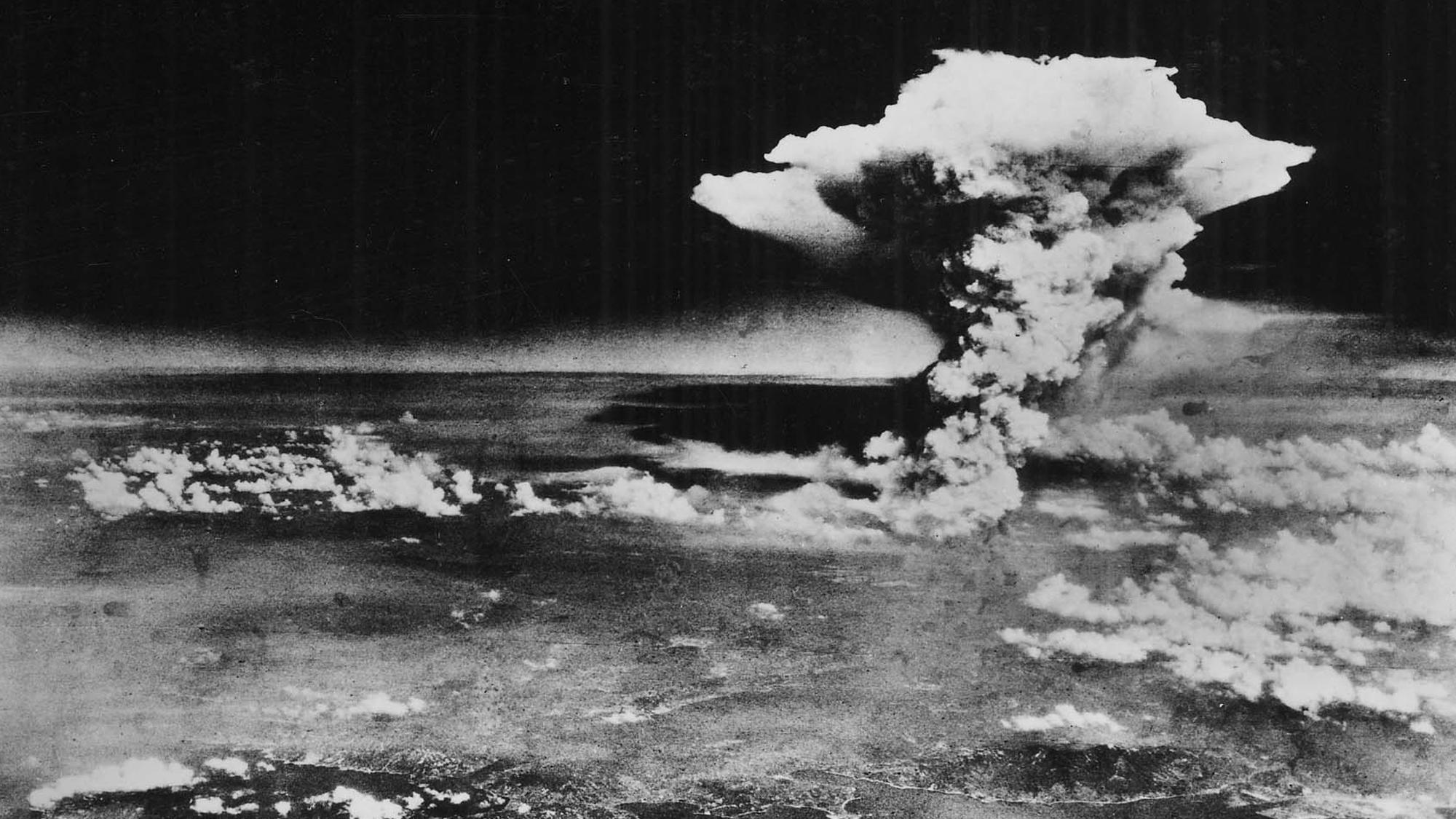Wolke Atombombe über Hioshima