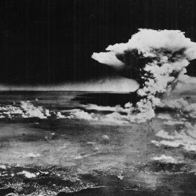 Wolke Atombombe über Hioshima