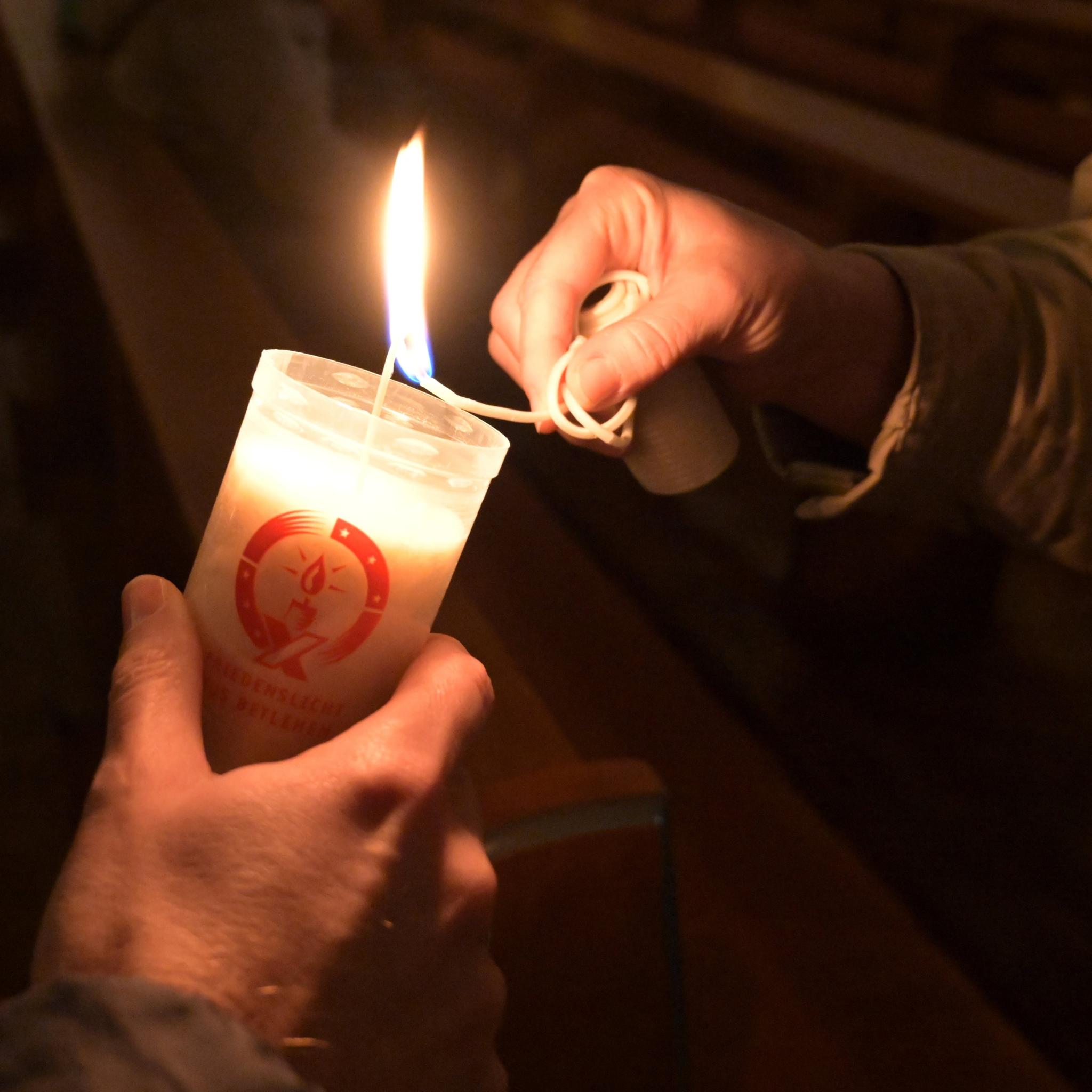 Friedenslicht Bethlehem - Weitergabe