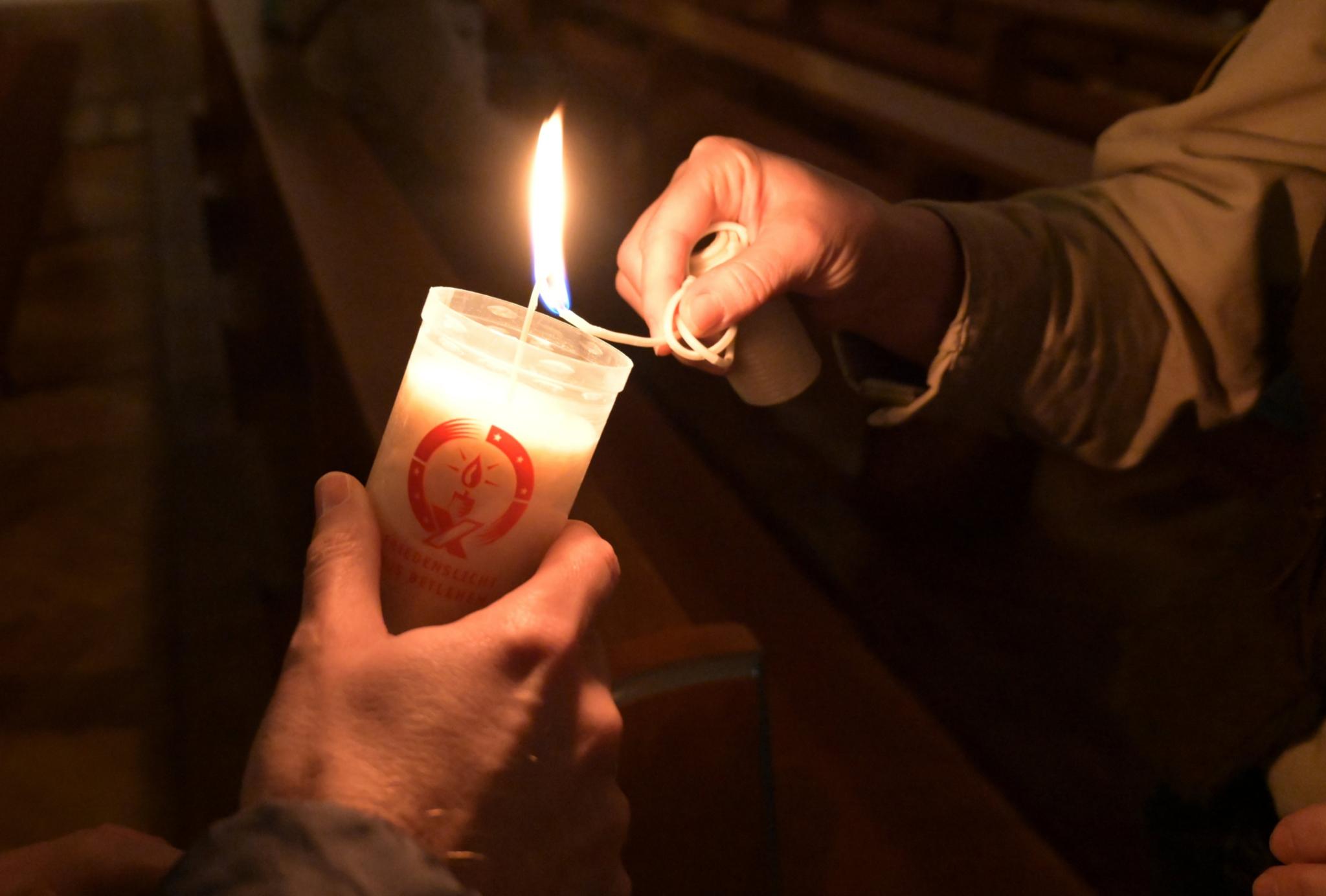 Friedenslicht Bethlehem - Weitergabe