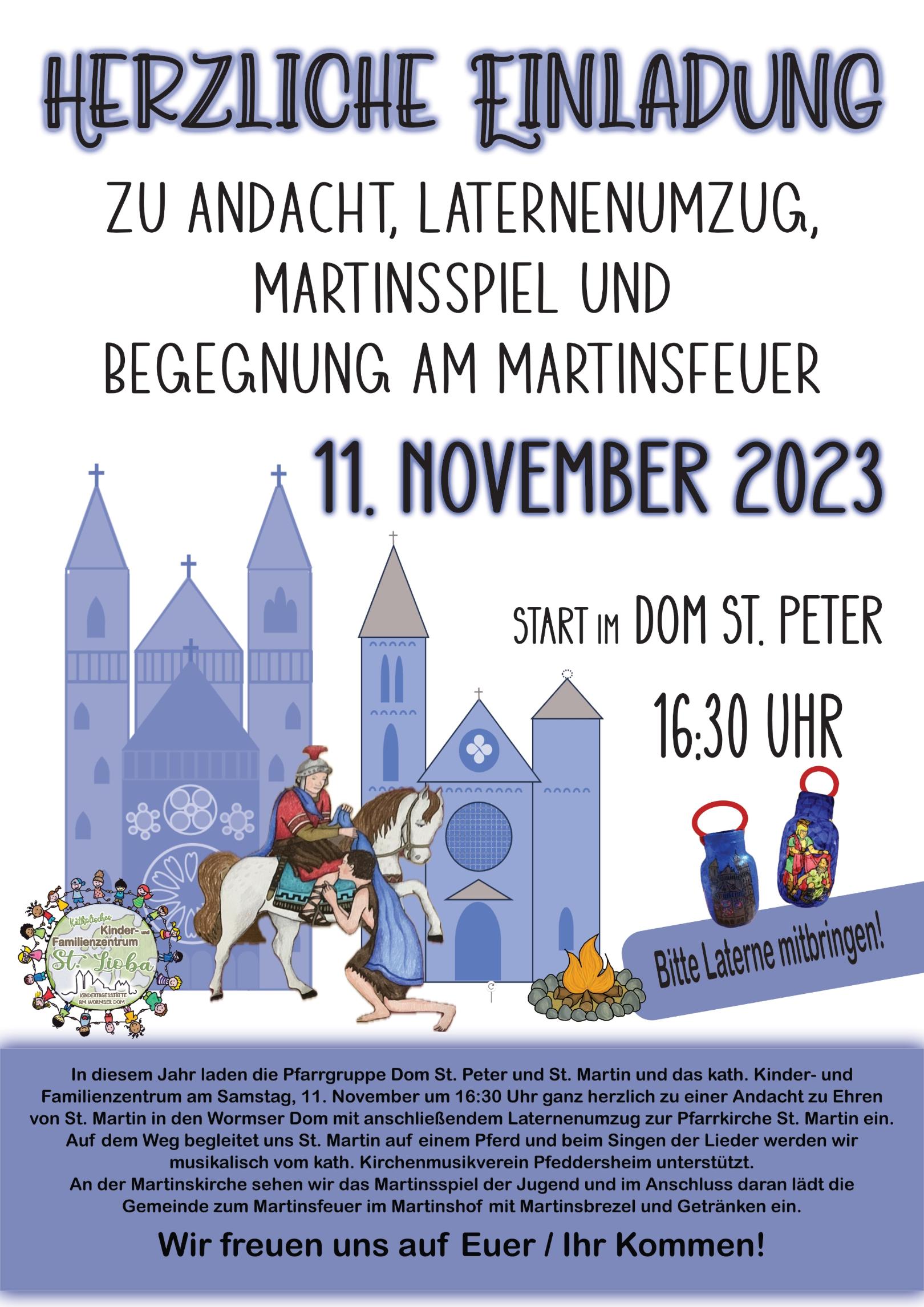 Plakat St. Martin 2023 (c) Dompfarrei  St. Peter Worms