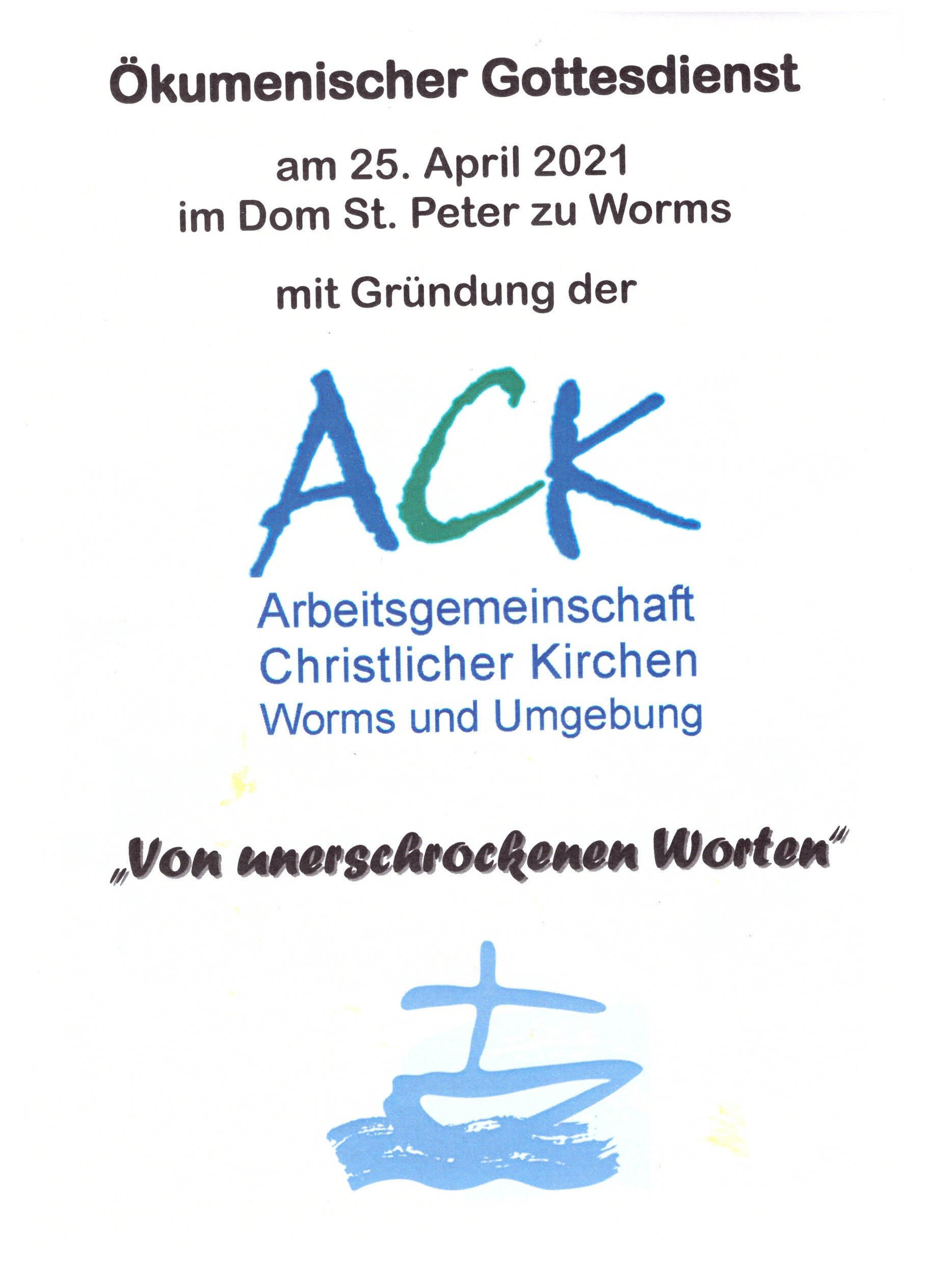 Gründung der Arbeitsgemeinschaft christlicher Kirchen in Worms und Umgebung (c) Pfarrgruppe Dom St. Peter und St. Martin