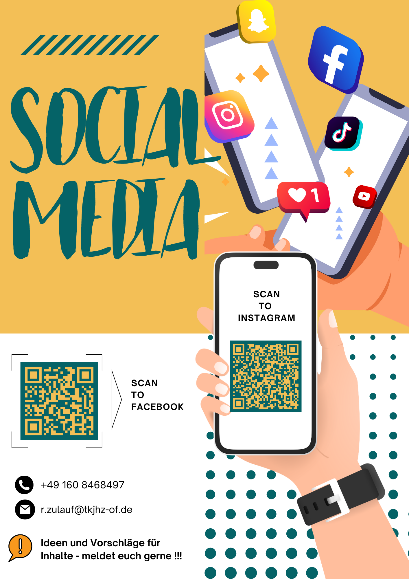 Flyer Social Media QR Codes