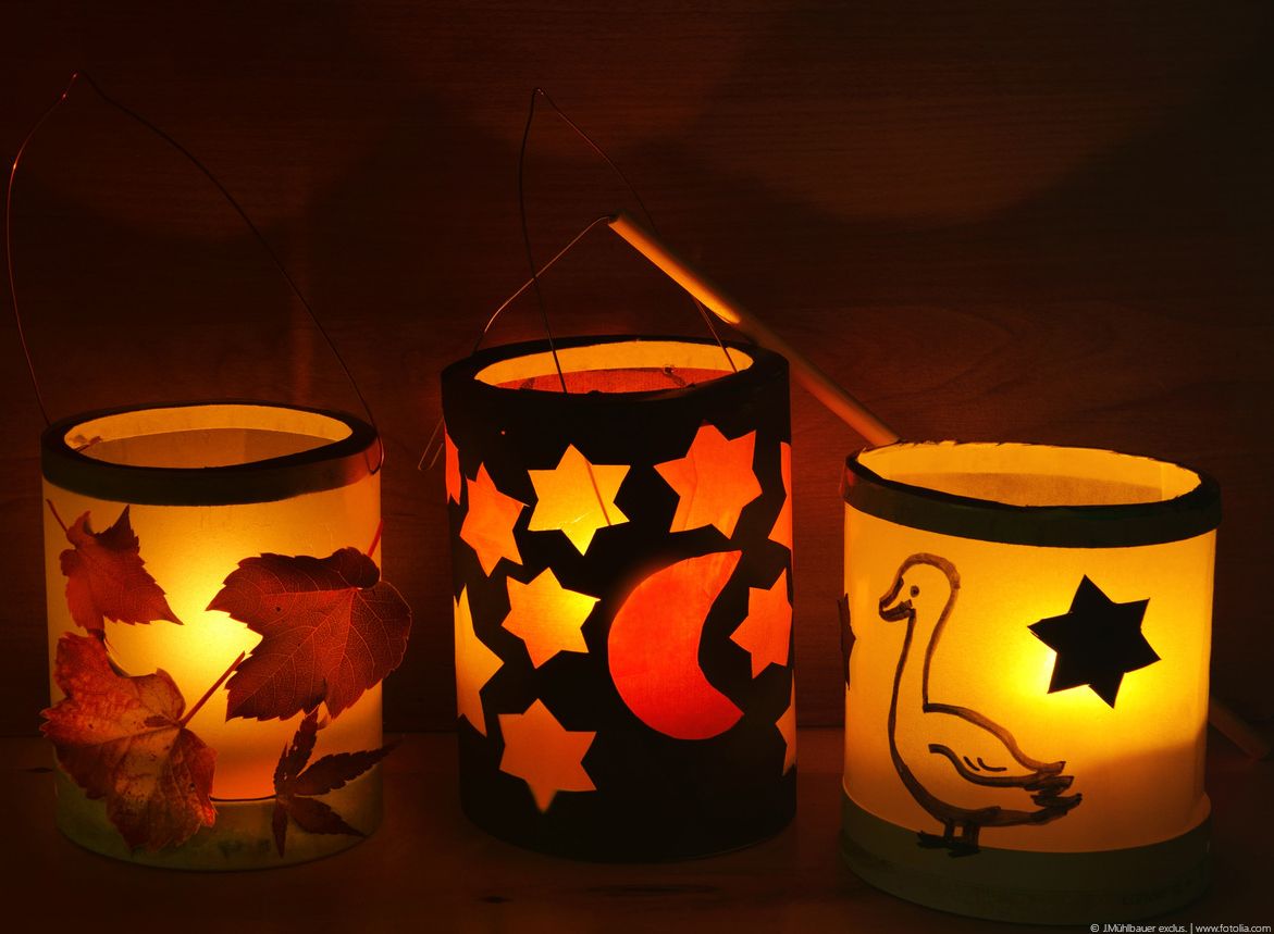 Laternenumzug mit Spendenübergabe