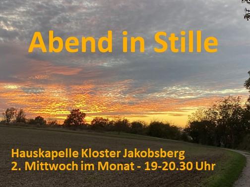 Meditation im Kloster: Abend in Stille
