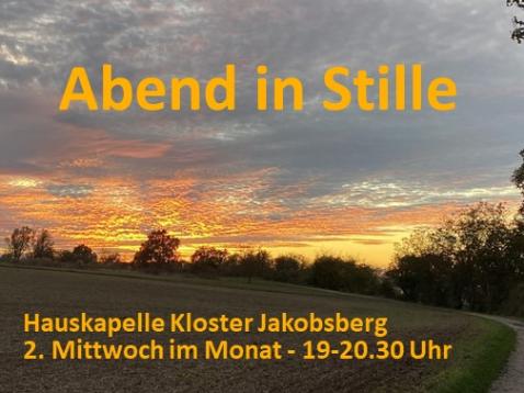 Veranstaltung_Abend_in_Stille (c) Kloster Jakobsberg