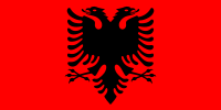 Landesflagge von Albanien