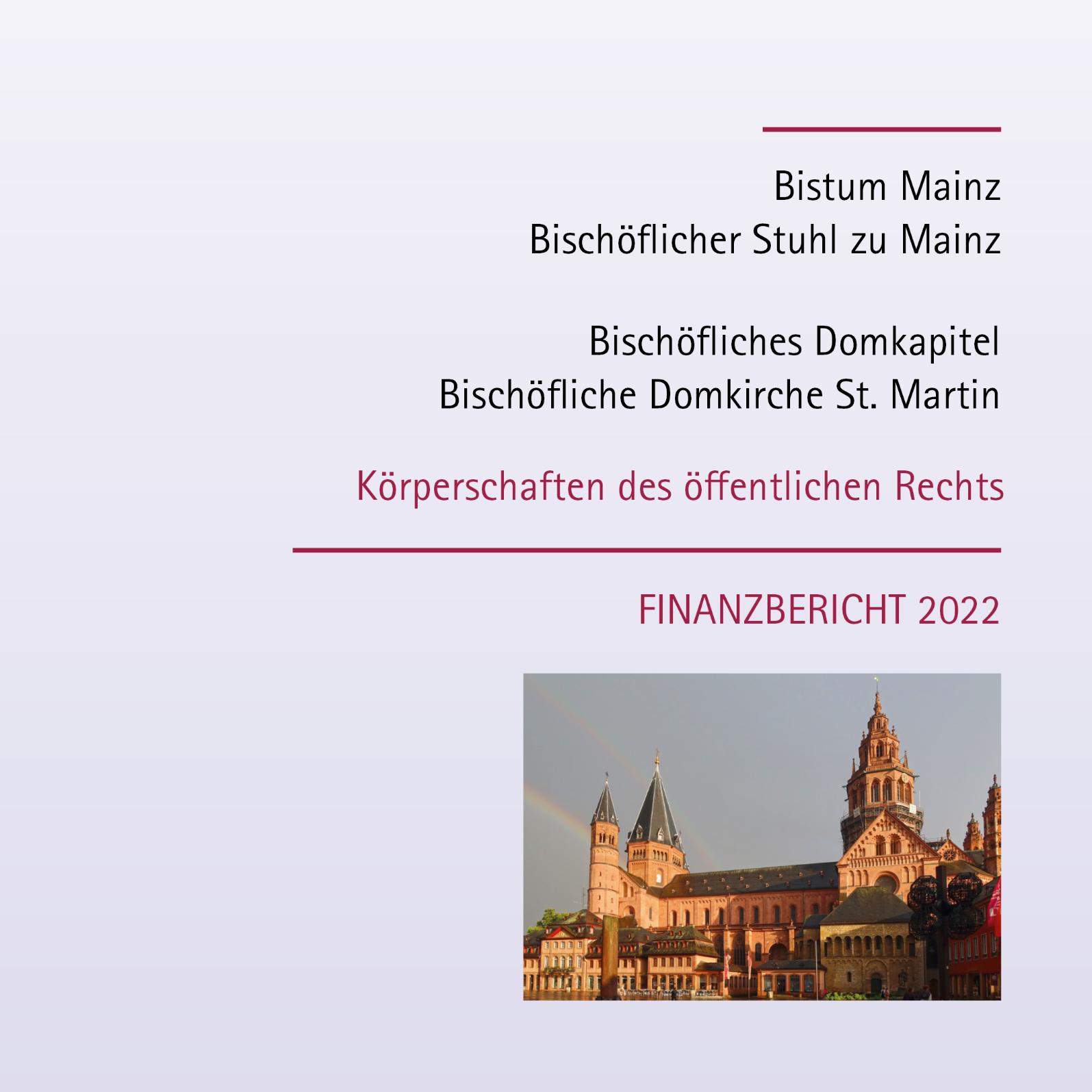 Finanzbericht 2022 Cover (c) Bistum Mainz