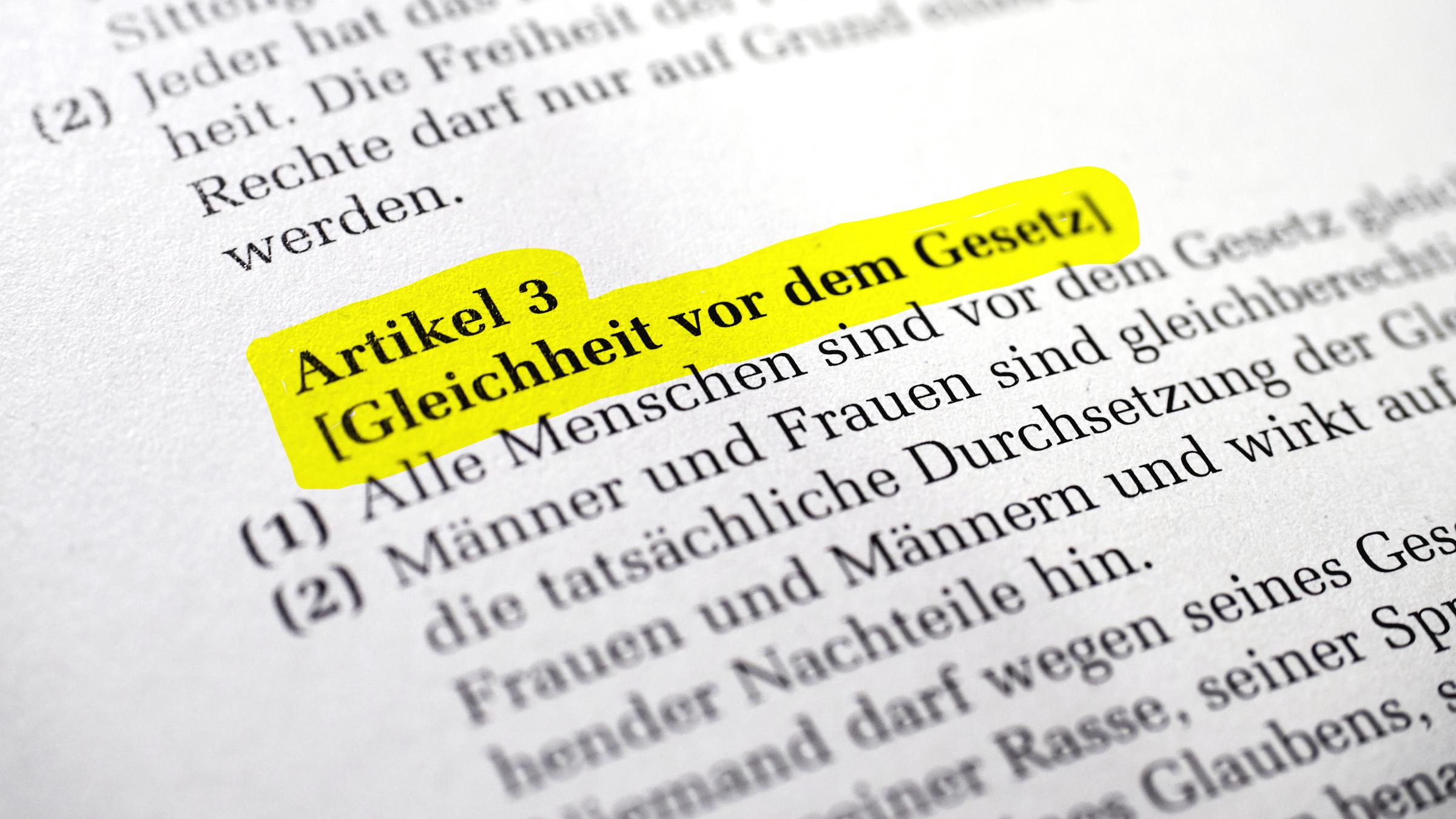 Grundgesetz Artikel 3
