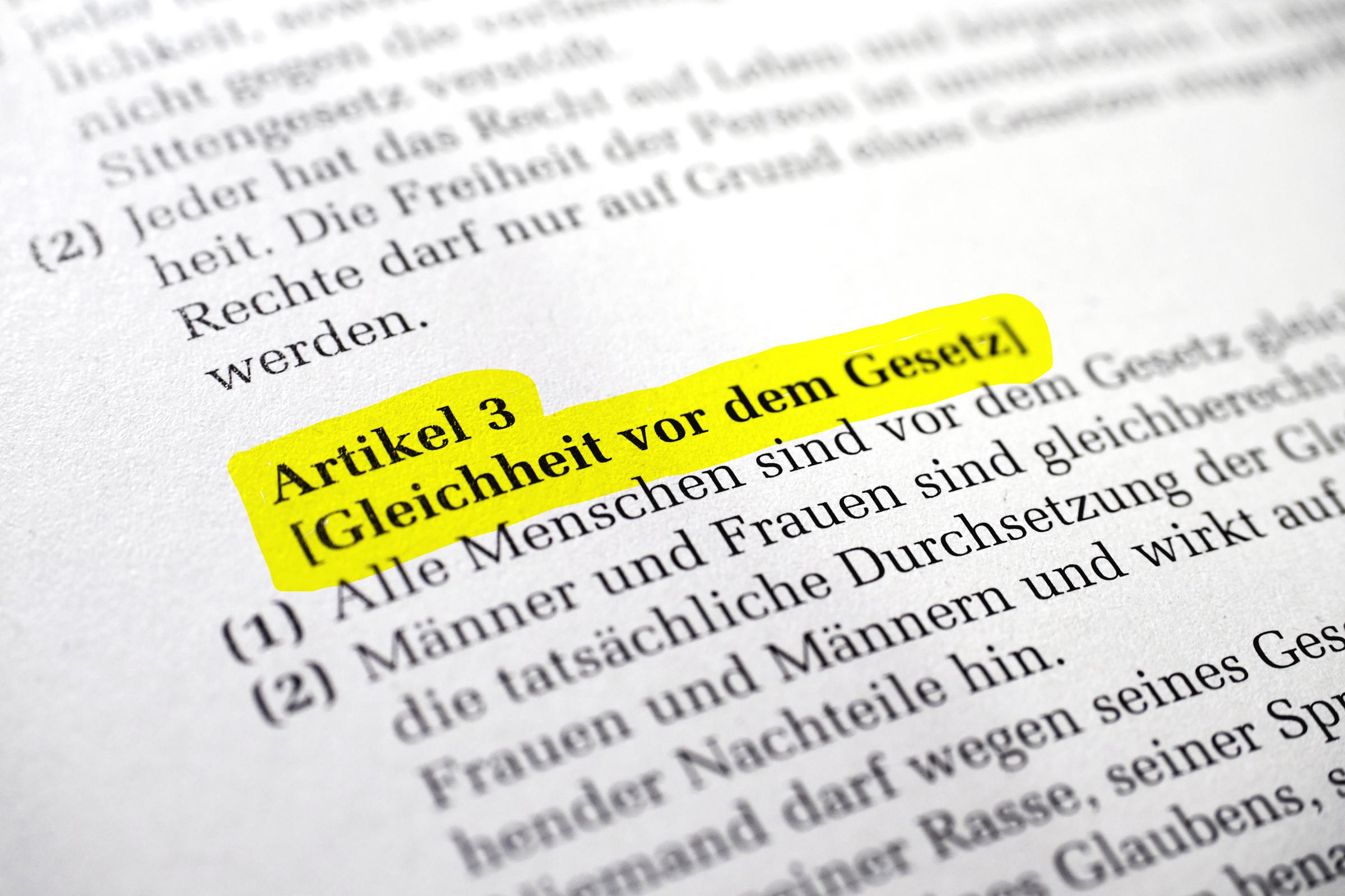 Grundgesetz Artikel 3