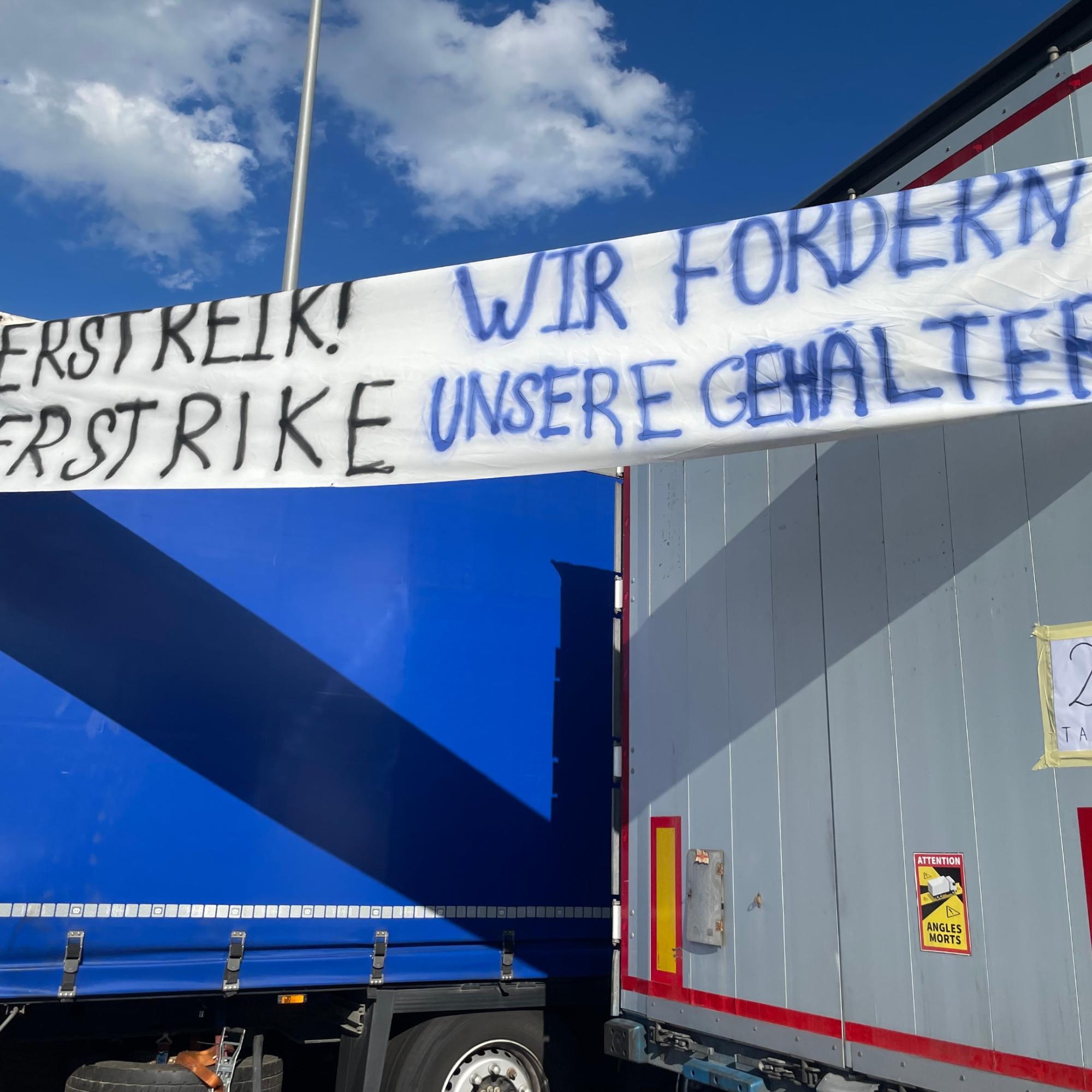 LKW -Streik Gräfenhausen