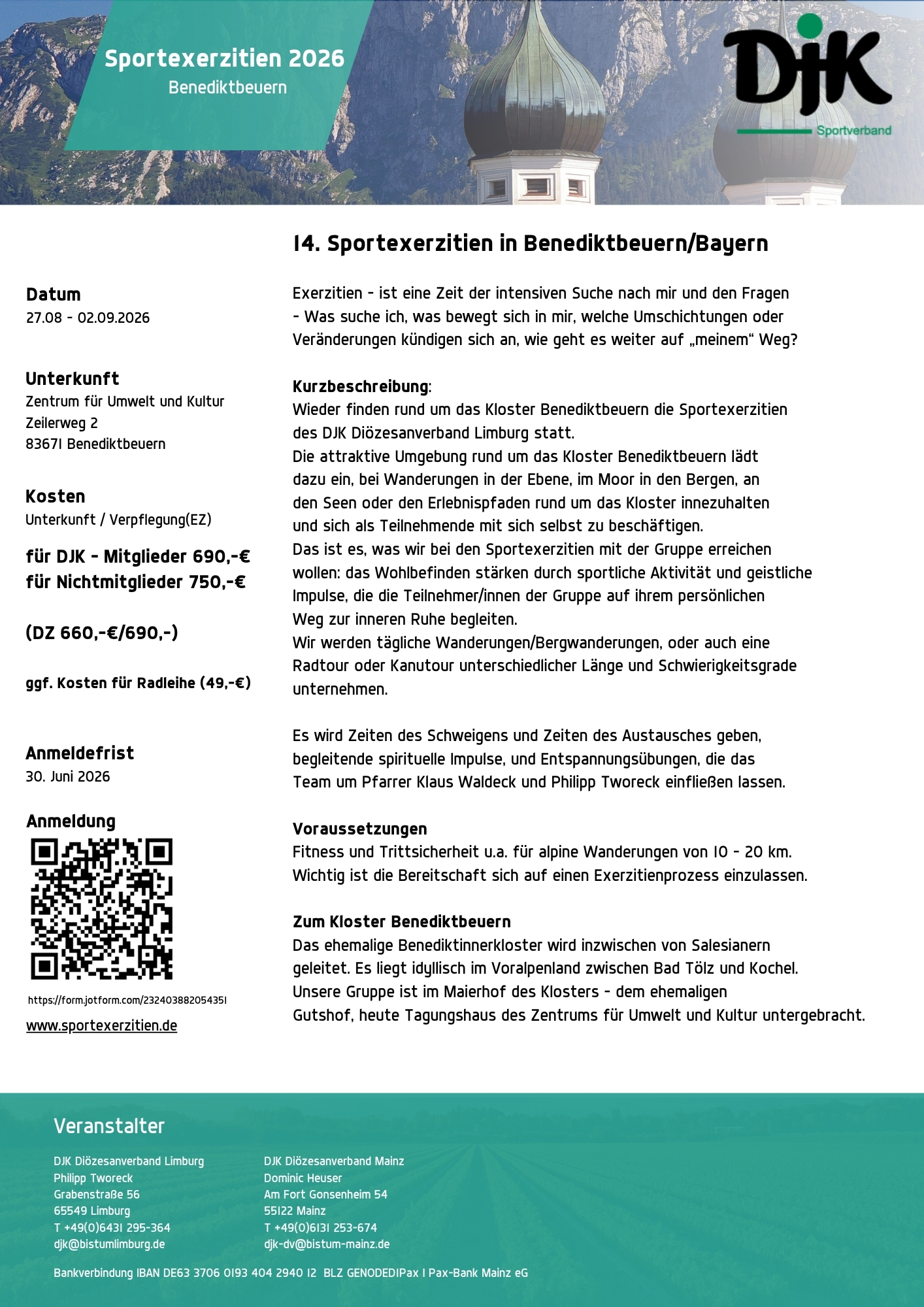 Sportexerzitien 2026 (c) DJK DV Mainz