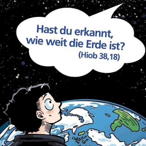 Junge blickt ins Weltall