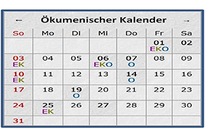 amen online - ökumenischer Kalender
