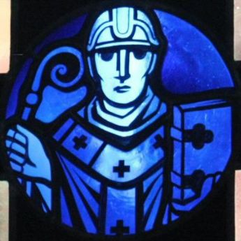 Der Heilige Bardo - Glasfenster im Mainzer Dom