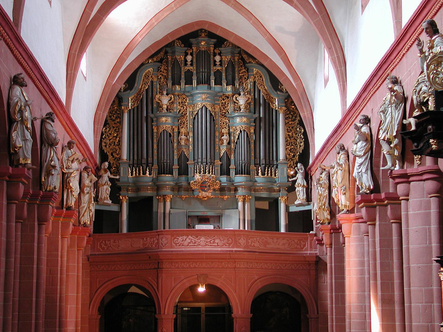 Ilbenstadt Basilika innen Orgel