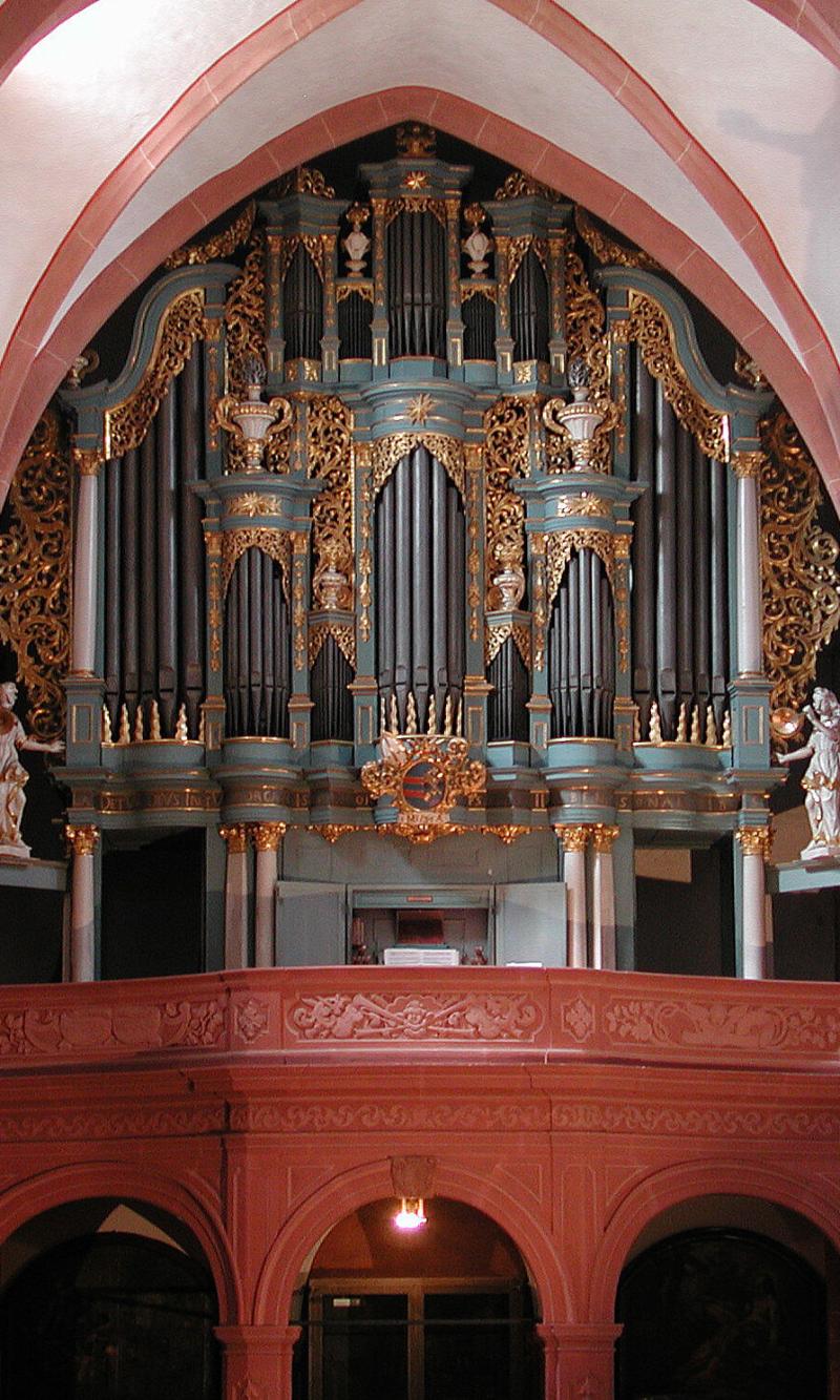 Ilbenstadt Basilika innen Orgel