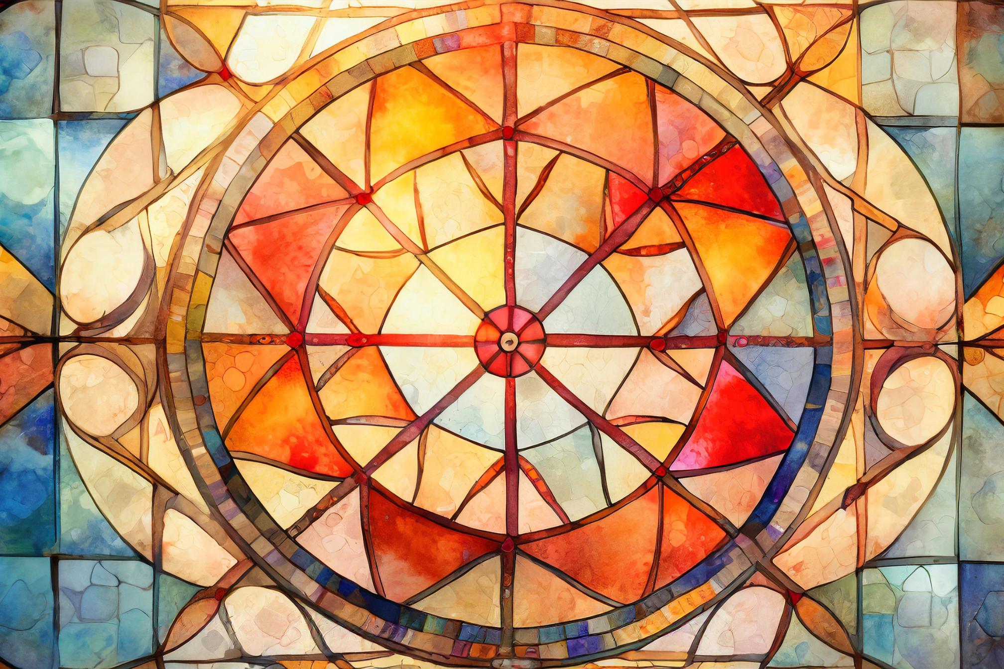 Fensterrossette-watercolor
