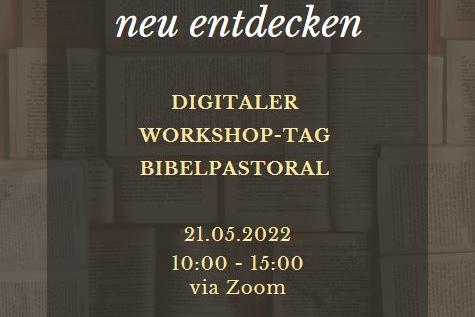 Flyer zum Bibelwerkshop im Bistum Aachen